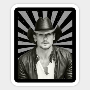 Retro McGraw Sticker